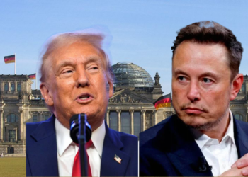 Trump und Musk vor dem Reichstag