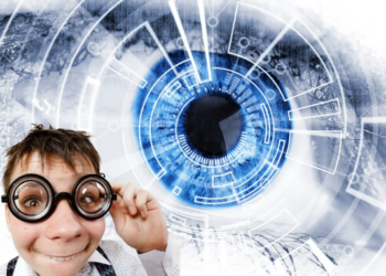 Künstliche Intelligenz-Brille-Auge-KI-Vermessung -Diagnose