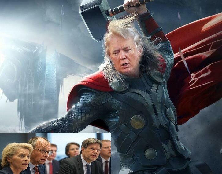 Trump mit dem Hammer