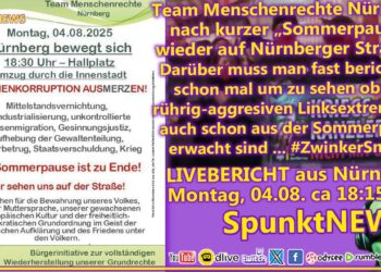 NÜRNBERG Montagsdemo #N0408 | Nach „Sommerpause“ wieder auf der Straße! Antifanten auch?