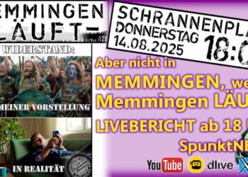 MEMMINGEN LÄUFT Livebericht über kritische Menschen im Unterallgäu – mit VIEL Trommeln    ;-)