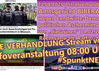 BIBERACH STRAFVERHANDLUNG (politischer Aschermittwoch) | VOR-BERICHT von INFOVERANSTALTUNG