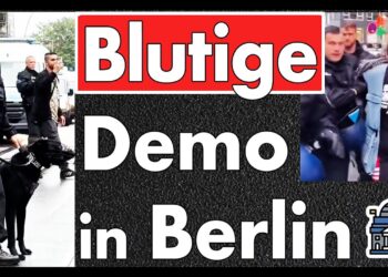 Hundestaffel, blutige Nase & Angriffe auf Journalisten! Ganz normale Pali-Demo in Berlin!
