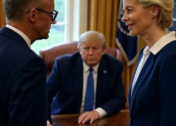 Nach Besuch bei Trump im Oval Office : Wie Merz und von der Leyen die Friedensverhandlungen sabotierten