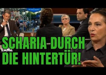 Vielfältiges Interview über die Hintertüren der Scharia mit Experten, live auf der Straße und im Studio, Fokus auf gesellschaftliche und rechtliche Aspekte der islamischen Gesetzgebung.