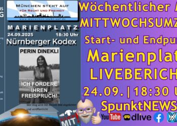 LIVE München Mittwochsumzug MSA #MUC2409 | Start und Ende 18:30 Uhr am MARIENPLATZ